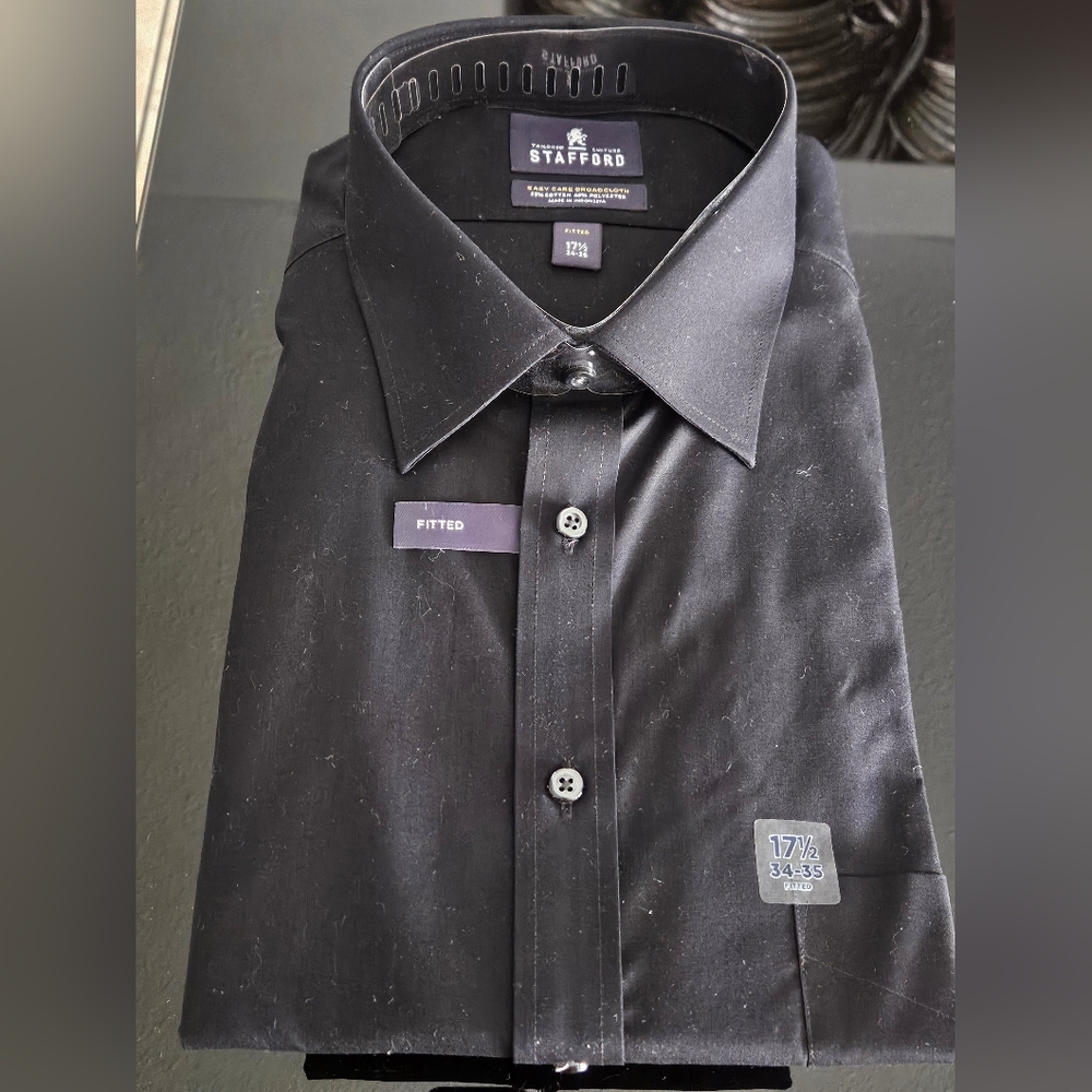 Stafford Mens Long Sleeve Dress Shirt
